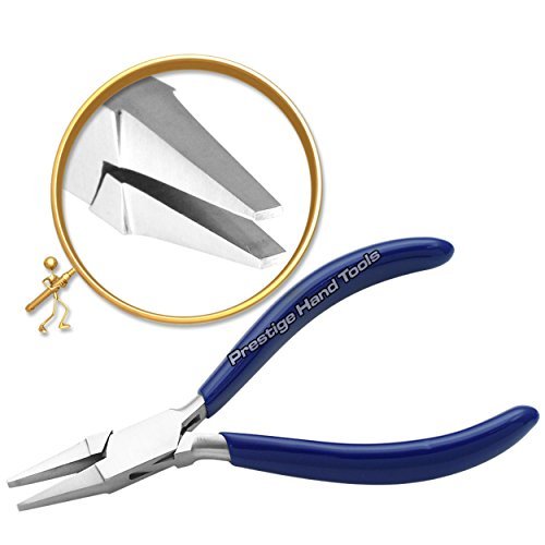PTL ® Prestige-Flachspitzzange zum Herstellen von Schmuck, Basteln und hobby-Werkzeug 12.70 cm#227-4