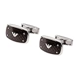 Emporio Armani Armani Herren-Manschettenknpfe Edelstahl silber EGS1599040