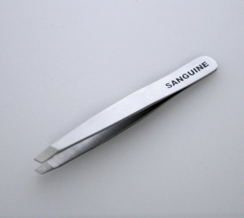 Sanguine Tweezers - Slant Tip - Stainless Steel