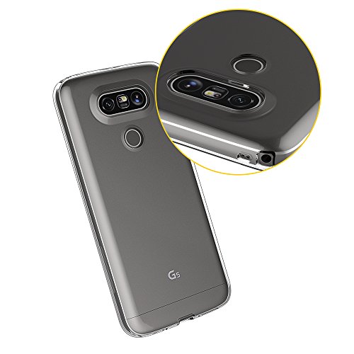 LG G5 Hülle Case, Elekin Transparent TPU Case Crystal Clear Handyhülle Schutzhülle für LG G5 - 5