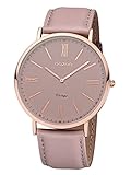Oozoo Damenuhr Datum Quarz mit Lederarmband – C7342