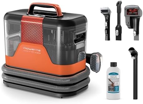 Rowenta Clean It Hot & Cold, Smacchiatore, Pulitore Portatile per Tappeti, Due Modalità di Pulizia, 1150W, IN7011F0