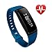 Produktbild EletecPro V07 Fitness Tracker Schrittzähler Sport Wasserdichte Smart Watch Herzfrequenz Monitor Wristband Bluetooth 4.0 Wireless Armband Touch Screen Activity Tracker Für iPhone Android und mehr Smartphones.