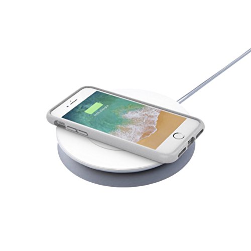 Belkin Boost Up Tappetino di Ricarica Rapida Wireless, 7.5W, Iphone X/8/8+ e Altri Dispositivi, Tecnologia Qi, Progettato in Collaborazione con Apple, Certificazione Qi, Caricatore Eu Incluso, Bianco