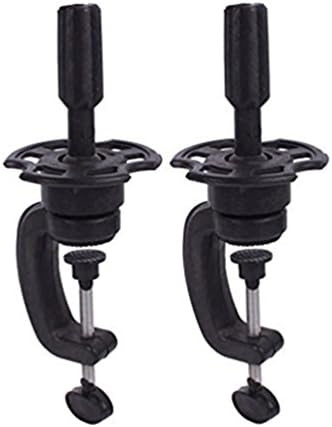 YUDI Training Mannequin Head Holder ,Adjustable Wig Stand Hairdressing Table Clamp ,Plastic Metal Mold Tripod Accessory Tools