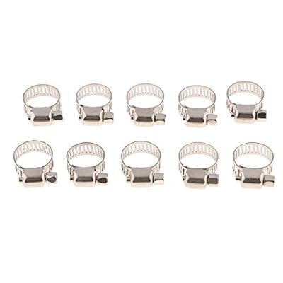perfeclan 10pcs Support de Collier de Serrage Cerceau de Tuyau Convient pour Tuyaux d'Air, Conduites d'Eau, Tuyaux de Carburant