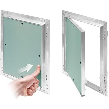 Chiusino A Scomparsa 40x40 Cm EINSIDE Sigillo Zincato Porta Pavimenti, Chiusino Zincato Botola A Scomparsa H 8 Cm, 30 X 30 Cm Botola Zincata Per Esterni - 5