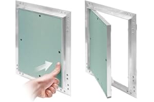 AWENTA KRAL13 Trappe d'inspection en plaque de plâtre 400 x 600 mm avec cadre en aluminium Convient pour les pièces humides Vert 40 x 60 cm