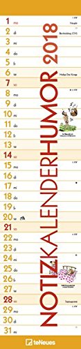 Notizkalender Humor 2018 - mit Tagesreiter und Spiralbindung - 15 x 64 cm