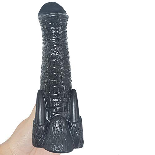Preisvergleich Produktbild WCS Elefanten Stamm Simulation Gefälschte Penis Anal Sex Erotik Sex Spielzeug Weibliche Masturbation Erwachsene Spielzeug (Color : Black)