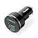 Price comparison product image Car Charger,Quick Charge 3.0,YOKIRIN Dual USB Car Charger (Built-in Safety Protection) for iPhone 6,6 Plus, 6s,6s Plus, Samsung Galaxy S7,S7 Edge, S6,S6 Edge, Note 6,5 and Other USB Devices