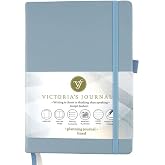 Victoria's Journals Venzi Sert Kapak Planlayıcı Defter 14x20 cm 100gr. Krem 96 Yaprak Mavi &Ccedil;izgili