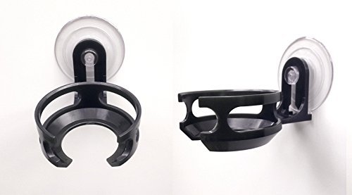 SipCaddy Tragbarer Getränkehalter für die Dusche, für Bier & Wein, mit Saugnäpfen schwarz - 2