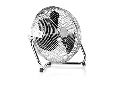 Tristar VE-5933 Ventilateur de Table Chromé 3 Vitesses 1320 tr/minutes Oscillant Diamètre: 30 cm