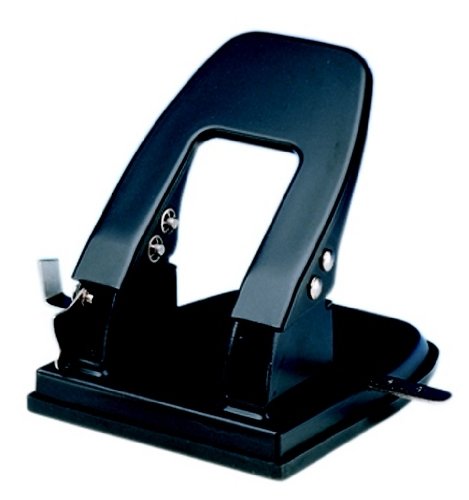 Charles Leonard 2-Hole Paper Punch, 2.75 Inch Centers, 30 Sheet Capacity, Black, (022)