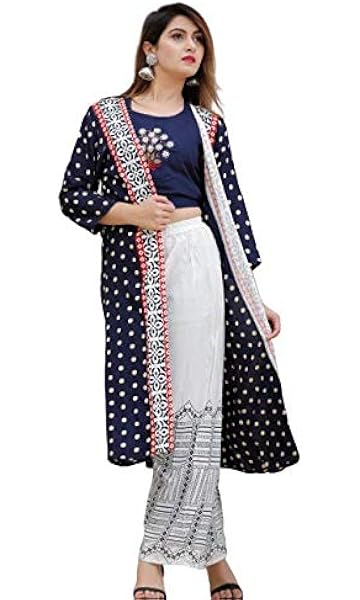 Plazo suit with long shrug Outlet