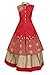 JBN Creation Girls Red Cotton Silk Lehenga RS.1049.00