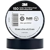 3M Temflex Elektrik İzolasyon Bandı Siyah (0,13 mm x 19 mm x 9 metre)