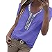 Produktbild Damen T-Shirt Tops Reizvoller Pailletten Sommer O-Ausschnitt Kurzarm Shirt Bluse Lose Sommertop Bluetooth (XL, Lila)