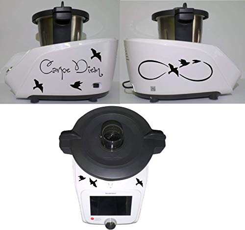 Autocollant compatible avec les modèles Monsieur Cuisine Connect Carpe Diem Schwalben