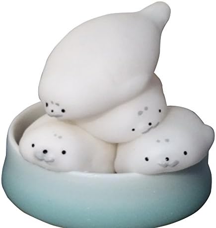 Mochi Squishy, Squishy Animals||Mochi Squeeze Toys||Squishy Cat Stress Reliever||Stress Relief Toys for Kids and Adults - Christmas gift (Squishy-Seal4pcs)