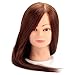 LuckyFine 100% Long Real Human Hair Salon Hairdressing Training Head Practice Model With Clamp