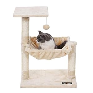 FEANDREA Tiragraffi Gatto Albero Tira Graffi Gioco Giacattolo Gatti in Sisal Naturale PCT82M