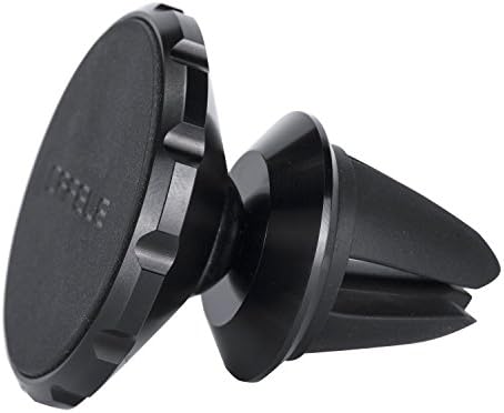 Rhino Gadget Universal Magnetic in Car Air Vent Mount Holder with Adjustable 360 Degree Rotation 4 Powerful Magnets for Apple iPhone X, 8, 8 Plus, 7, 7 Plus, 6, 6S, 6 Plus, iPhone SE 5 5S 5C 4S, Samsung Galaxy S8 Plus, S7 Edge, S6 Edge S5 S4 A3 A5, Note 5 4 3 2 Edge, Alpha A3 A5 A7 A8, LG G6 G5 G4 G3, HTC One M9 M8 10, Google Pixel, Nexus 6P 5X 6, Huawei P8 P9 P10, OnePlus 2 3, Sony Xperia XZ Premium X Z3 Z4 Smartphone GPS Mobiles with adhesive metal plate - Jet Black