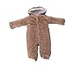 Fuloon Newborn & Baby Animal Romper Jumpsuit Todler All in One Snowsuit Outfit Coat Snowsuit 0-36 Months (6-12 months (Tag 80), Brown)
