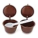 Produktbild 2 nachfüllbar Kaffee Kapseln Tassen Kaffee Filter Körbe + Kunststoff Löffel für Dolce Gusto wiederverwendbar Brewers Refill Tasse Filter