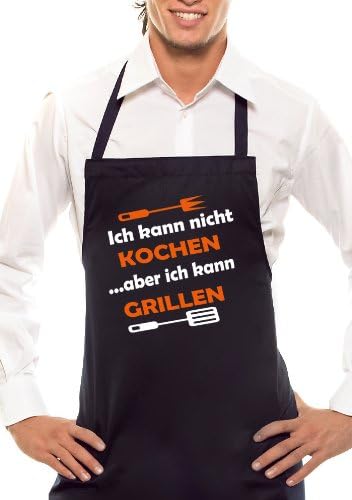 I May Not Be Cooking Apron-Two Tone-Black / Orange-Weiss