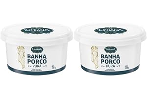 VALUEACCESS Salsicharia Limiana Pure Pork Lard/Banha de Porco Pura - 230g - Pack of 2 (460g)