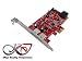 Produktbild Kalea Informatique Karte Controller PCIe USB 3.0 (2 Ports) und SATA 3.0 (2 Ports) – Palette PCI/PCIe Professionelle/Komponenten, hochwertig – Treiber vorinstallierten für Windows/Mac/Linux.