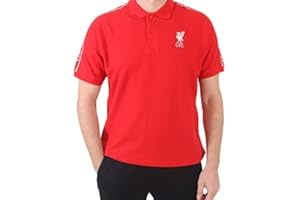 Different Gravy Sports Liverpool F.C. Gifts for Boys Men Offical No 1 Red Polo Shirt LFC Merch Football Training Merchandise Top for Footie Mad Fans