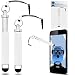 Produktbild iTALKonline TomTom Go Live 820 Sat Nav Weiß Premium VERSENKBARE MINI Captive Touch Tip Stylus Pen mit Gummi Tip und 3,5 mm Headset-Buchse Dangley Adapter