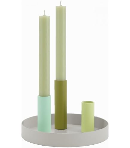 Kerzenständer Aus Metall Mit 4 Haltern – Rund, 25 Cm Durchmesser, Magnetisch – Für Tischdeko & Feiern