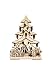 Produktbild Schwibbogen Rehe am Waldhaus 3D Original Erzgebirge Handarbeit RATAGS Doppelschwibbogen wunderschöne Dekoration für Weihnachten