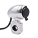 Produktbild HLH-Motorcycle Accessories Motorrad Chrome wasserdichte Zigarettenanzünder 12 V / 24 V mit Metall Lenker Auto Ladegerät Buchse GPS Motorrad ATV Dirt Bike Harley Sinnvoll (Color : Silver)