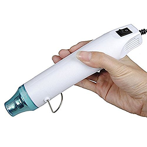 MAIKEHIGH heißluftfön mini, Heat Gun Werkzeug, DIY Stempel Convex Powder Emboss Heat Gun-Tool, ABS Material Heizgeräte.(weiß)