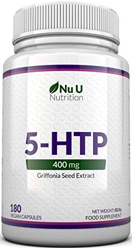 5-HTP 400 mg Supplément de Puissance Maximale | 180 Capsules de 5 HTP - 6 Mois d'Approvisionnement | 5htp de Puissance Forte | Capsules de 5 htp végétaliennes Sans Gluten & Sans Lait