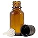 15 Ml (1/2 Fl Oz) Amber Glass Bottle With Euro Dropper for Essential Oils (3) RS.299.00