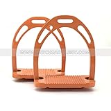 Neu Hitch Jin Orange Außenseite Aluminium Steigbügel im Jin Style 4.75/12CM