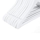 Songmics 20 Stück Holz Kinder-Kleiderbügel Weiß, 35 cm CRW06W-20 - 6