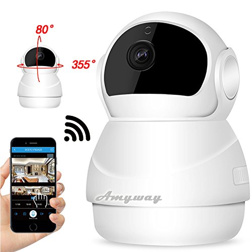 Preisvergleich Produktbild P2P Überwachungskameras Bewegungserkennung Nachtsicht HD 1080P Kamera Sicherheit Überwachungskameras für Zuhause / Büro Baby / Elder / Pet Zwei-Wege-Audio-Remote-Monitor mit iOS, Android App