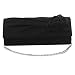 Imported Women Handbag Shoulder Clutch Bag Satin Rose Evening Party - Black RS.780.00