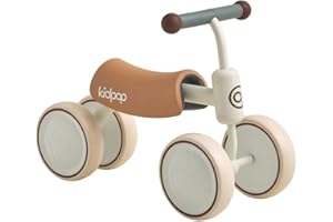 kidpop BEE and Big Bee Four-Wheeled/Tricycle Vehicle Kids Balance Bike，Toddler Ride-On Toy for Ages 1-2, First Birthday Gift, Little One's First Bike