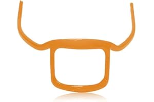 ANQIA Men's Beard Styling Template Goatee Mustache Grooming Guide Stencil Lineup Tool Shaving Template for Men Face Hair Styling Hairline Shaping Orange