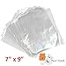 Price comparison product image 10000 CLEAR 7x9" POLYTHENE PLASTIC FOOD APPROVED BAGS 7" x 9" 100 GAUGE *24HRS*