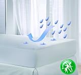 Velfont Waterproof and Breathable Terry Towelling Bamboo Mattress Protector, Single Size (90x190/200cm)