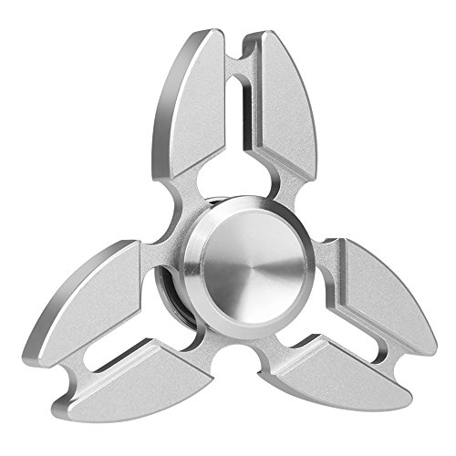 Preisvergleich Produktbild Hand Spinner, Vitutech Hand Spinner Fidget Tri-Spinner Fidget Spielzeug Ultra Dreieck Krabbe Form Dekompression Spinner Spielzeug für Kinder und Erwachsene ( Silber )